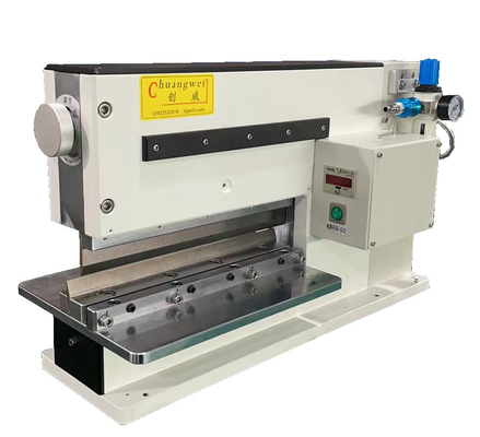 دستگاه برش PCB V حداکثر طول 330mm پنوماتیک با دو تیغه خطی
