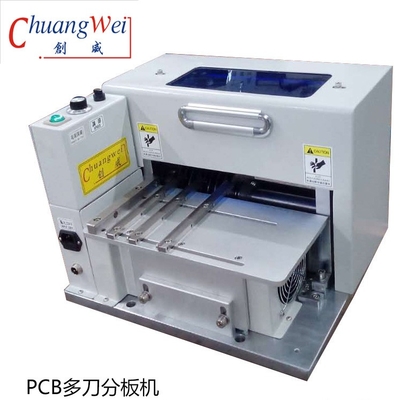 ۲۱۸۰*۶۲۰*۹۶۰ میلی متر اندازه ماشین ماشین PCB Depaneling Machine با ۹ جفت تیغه