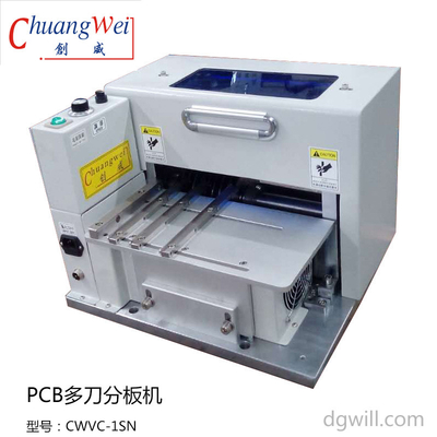 110 ولت 400 میلی متر بر ثانیه 9 جفت آلومینیوم PCB Depaneling Cutter / Smd PCB Machine