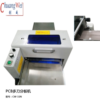نوار ال ای دی MCPCB 400 میلی متر / ثانیه ماشین PCB Depaneling 9 جفت تیغه برش