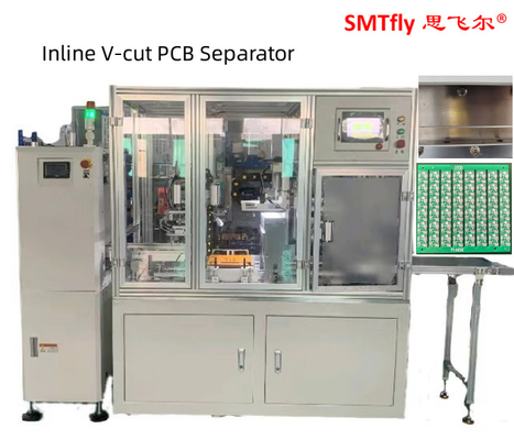 0.7Mpa PCB V برش ماشین آنلاین پنوماتیک 3.5mm تیغه خطی 330mm کنترل شیر الکترومغناطیسی
