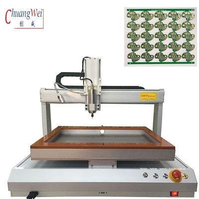 دستگاه روتر PCB تک بنچ دسکتاپ با سرعت برش بالا عمر طولانی
