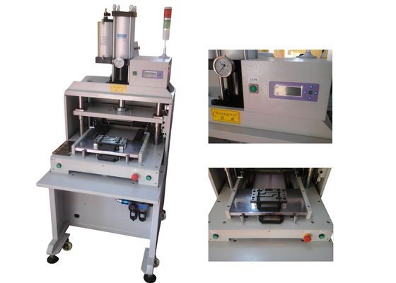 برنامه پنوماتیک FPC / PCB ماشین سوراخ کردن با LCD بزرگ و قاب محکم CWPE
