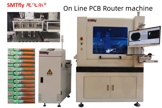 ماشین روتر PCB در خط 0.5mm ضخامت CNC Spindle صفحه مدار چاپی 60000rpm