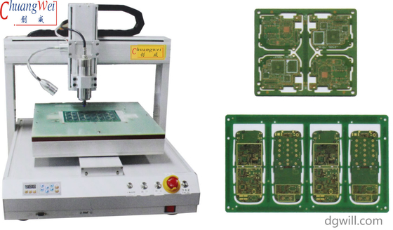0.3-3.5mm ضخامت تراش PCB بر روی ویتنام PCB Router Machine با قدرت 10W