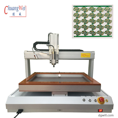 دستگاه مسیریابی PCB تک بنچ دسکتاپ با سرعت موقعیت گذاری 500mm / s و سفتی بالا